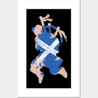 SCOTLAND BAGPIPER Posters and Art